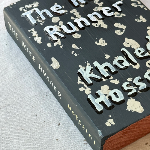 Leanne Shapton "The Kite Runner" Painted Wooden Book