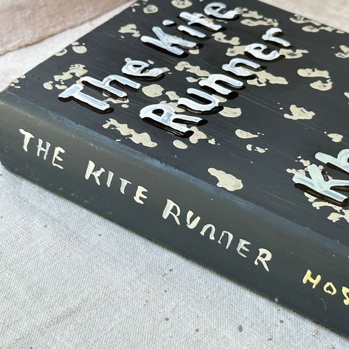 Leanne Shapton "The Kite Runner" Painted Wooden Book