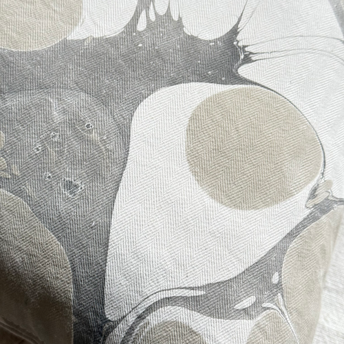 Hand Marbled One-of-a-Kind Pillow (26-02)