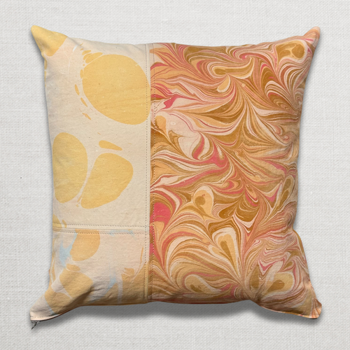 Hand Marbled One-of-a-Kind Pillow (SW02)
