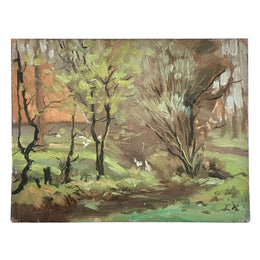 Evert Rabbers Landscape Painting (2351)