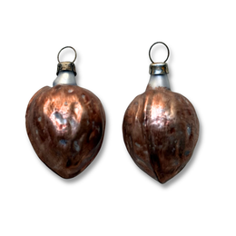 Nostalgic Set of 2 Walnut Ornaments