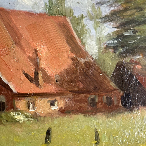 Evert Rabbers Landscape Painting (2353)