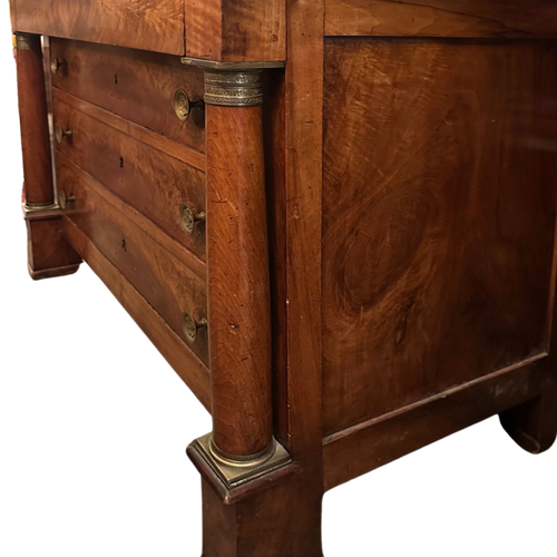 19th-century French Empire Dresser with Marble Top