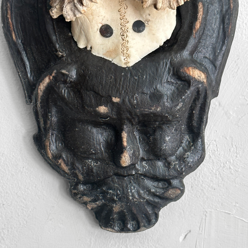 Black Forest Antlers on Carved Plaque (#555)