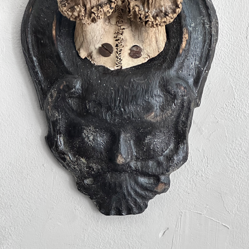 Black Forest Antlers on Carved Plaque (#557)