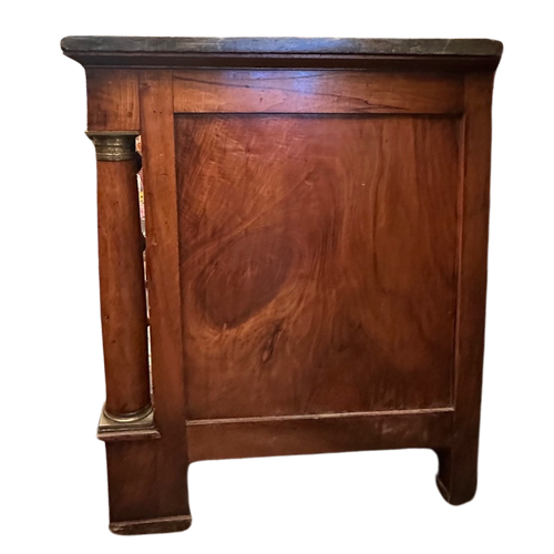 19th-century French Empire Dresser with Marble Top