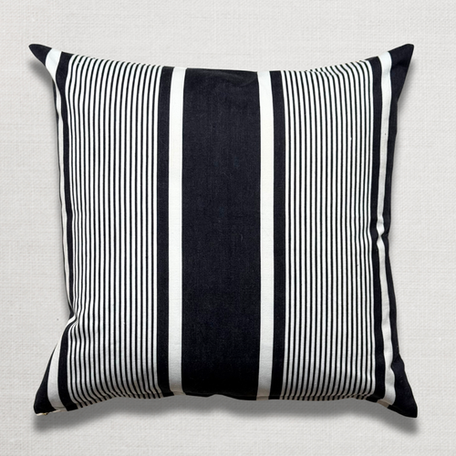 Custom 19th-century French Ticking Pillow (#3-28)