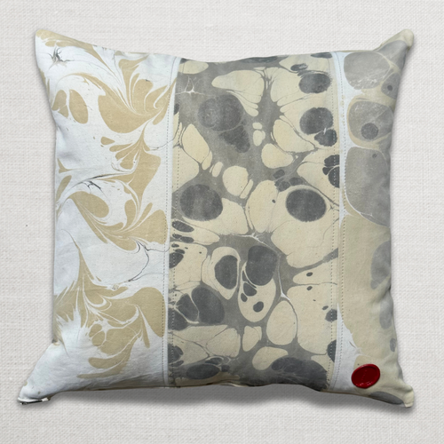 Hand Marbled One-of-a-Kind Pillow (SW03)
