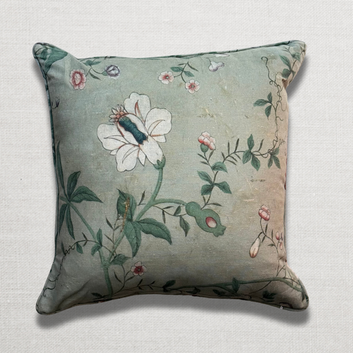 Custom John Derian for Pierre Frey "Le Paravent Chinois" Pillow in Original Green (#27)