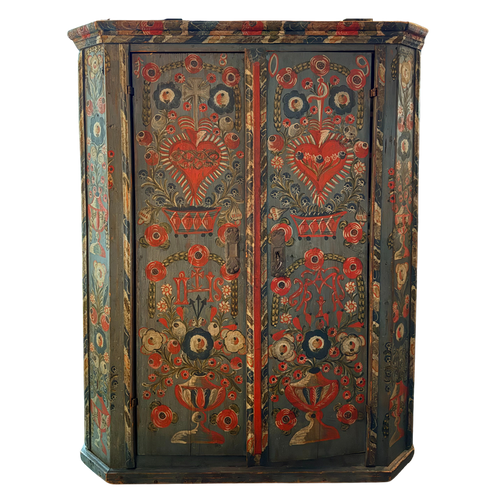 Early 19th-century Austrian Tyrolean Folk Art Cabinet
