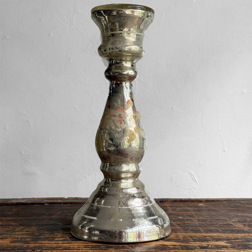 19th-century Mercury Glass Candle Holder (#10-5)