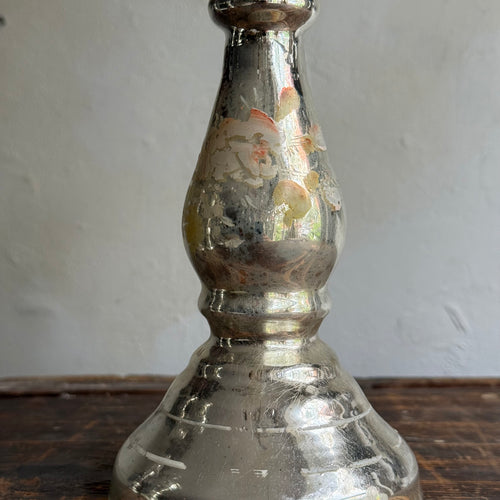 19th-century Mercury Glass Candle Holder (#10-5)