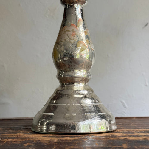 19th-century Mercury Glass Candle Holder (#10-5)
