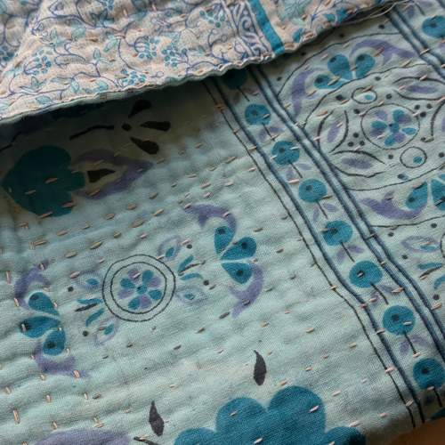 Vintage Sari Baby Blanket (JFB-05)