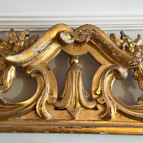 19th-century Gilt Overdoor Architectural Element