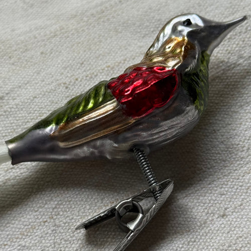 Nostalgic Christmas Bird Clip-on Ornament