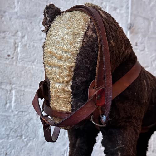 19th-century French Toy Horse on Wheels