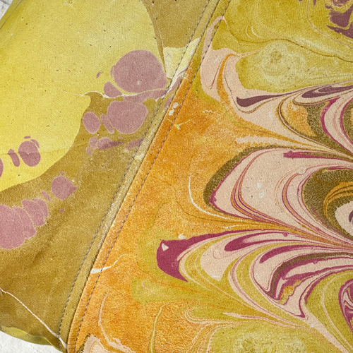 Hand Marbled One-of-a-Kind Pillow (SW05)