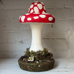 Handmade Wooden Mushroom Creation (#5) by Crystal Sloan