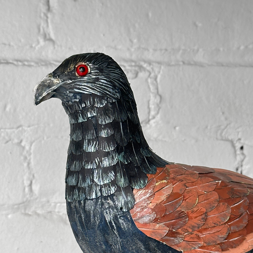 Papier-Mâché Greater Coucal Bird #37