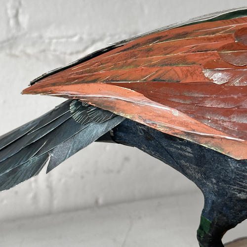 Papier-Mâché Greater Coucal Bird #37