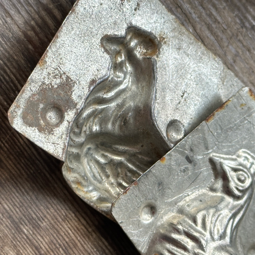 Antique Chocolate Turkey Tin Mold  (#05)