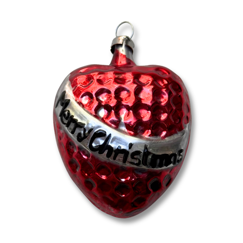 Merry Christmas Heart Ornament