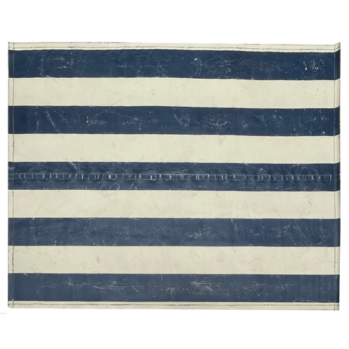 8' x 10' Black Point Mercantile Painted Canvas Mat #17