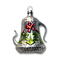 Tea Pot Flower Bell Ornament