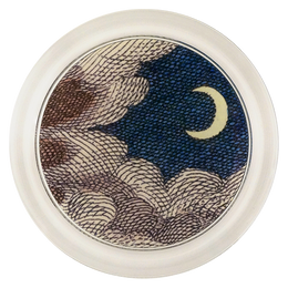 Clouds & Crescent Moon