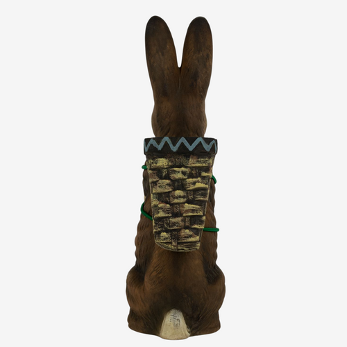Small Upright Brown Easter Hare with Basket