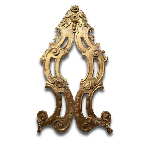 19th-century Gilded Architectural Element