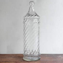 Large 19th-century French Lidded Jar (17D)