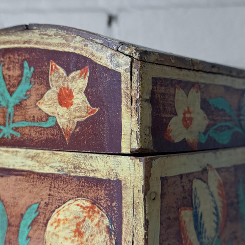 Small 18th-century French Painted Trunk