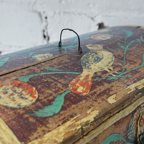 Small 18th-century French Painted Trunk