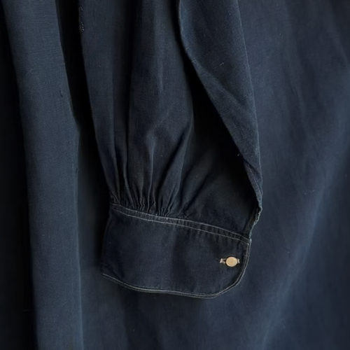 19th-century French Indigo Smock (#S-06)
