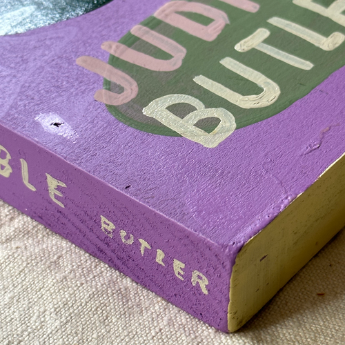 Leanne Shapton "Gender Trouble" Painted Wooden Book