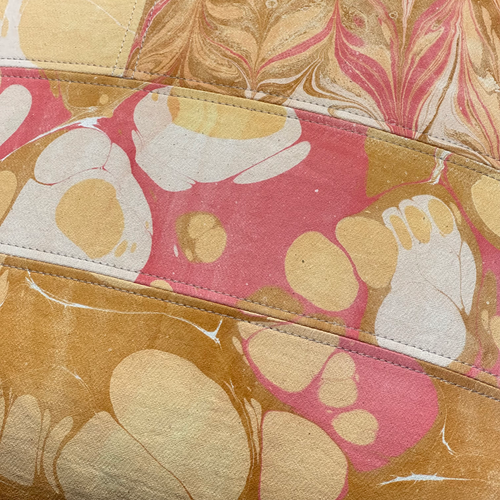 Hand Marbled One-of-a-Kind Pillow (SW06)