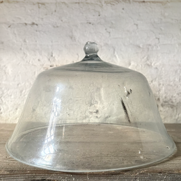 Large 19th-century French Glass Cloche de Melon (LG-06)