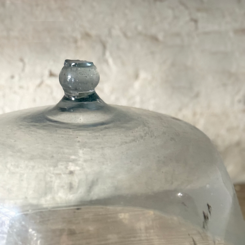 Large 19th-century French Glass Cloche de Melon (LG-06)