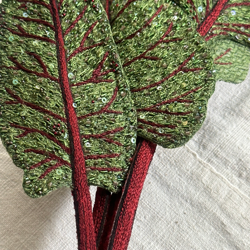 Hand-Beaded  Red Garden Beet by Trovelore