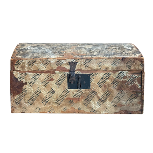 19th-century American Papered Box