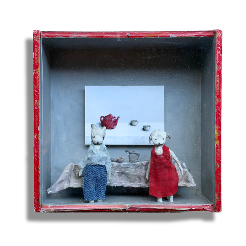 "Red Tea Pot" Assemblage