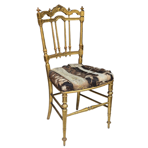 Pair of 19th-century European Gilt Chairs