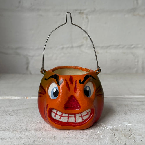 Nostalgic Papier-Mâché Small Pumpkin Lantern Bucket