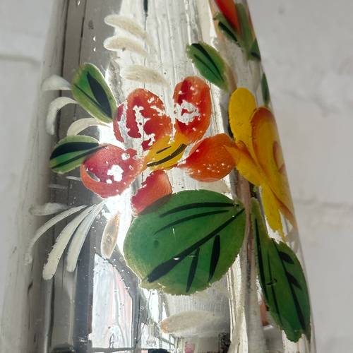 19th-century Mercury Glass Candle Holder (M-07)