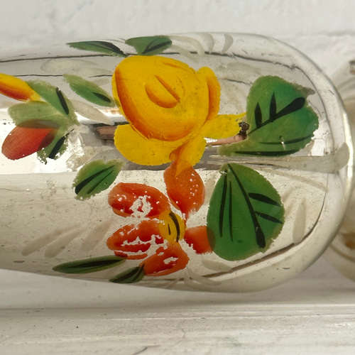 19th-century Mercury Glass Candle Holder (M-07)