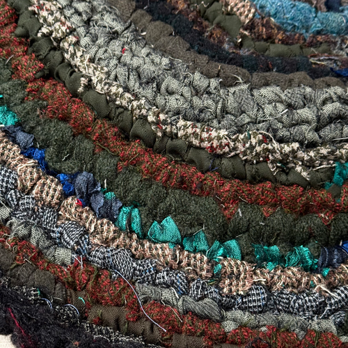 Olly Crocheted Vintage Wool Suit Rug #7