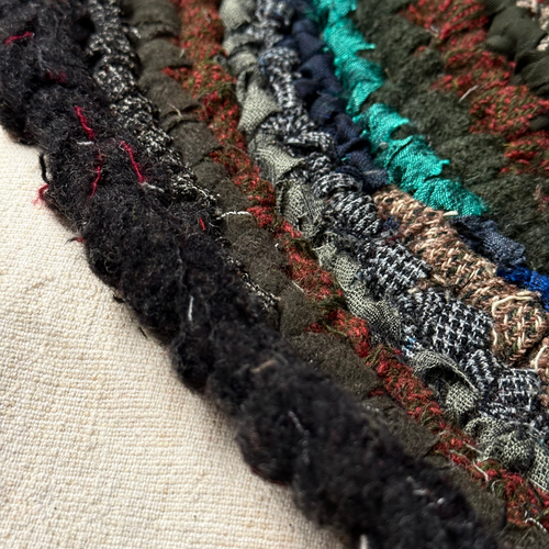 Olly Crocheted Vintage Wool Suit Rug #7